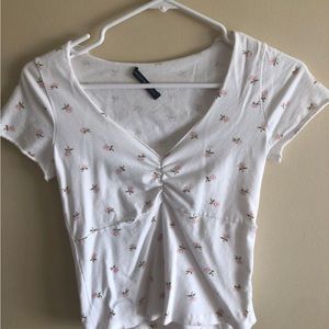 brandy melville flowery top
